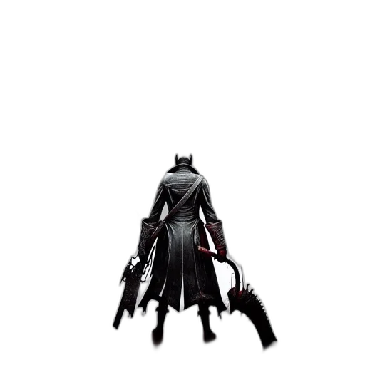 weapon, sword, jacket, creature transparent PNG cut-out
