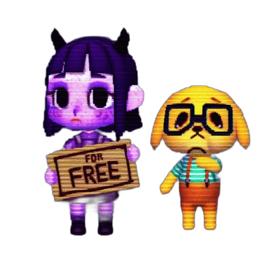 robot, pixel art, 3d render, vaporwave transparent PNG cut-out