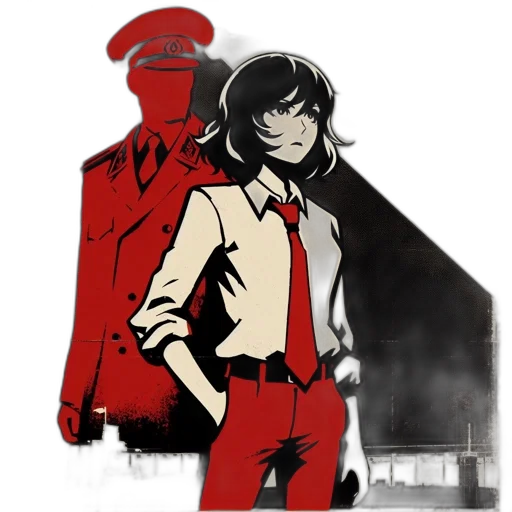 jacket, staff, concept art, comic book art transparent PNG cut-out
