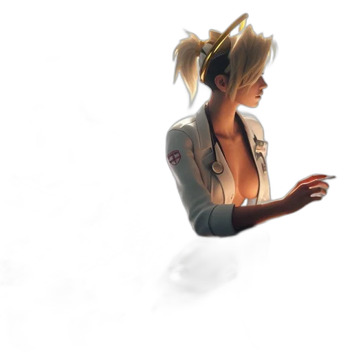 jacket, staff, robot, weapon transparent PNG cut-out