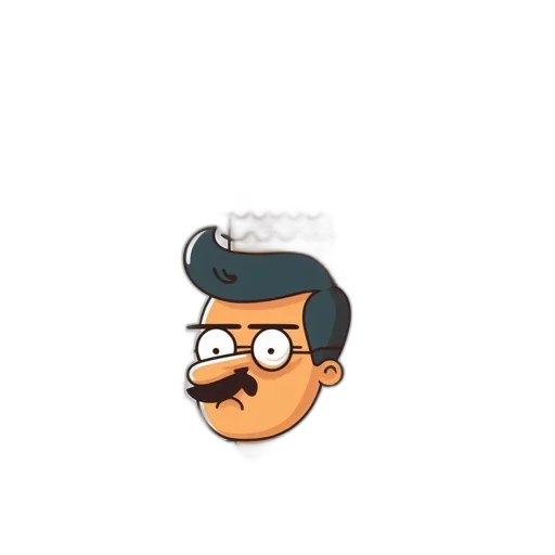 staff, hair, hat, face transparent PNG cut-out