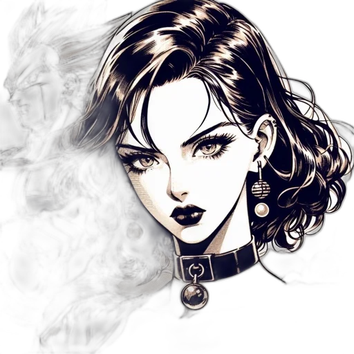 face, mask, comic book art, fantasy art transparent PNG cut-out