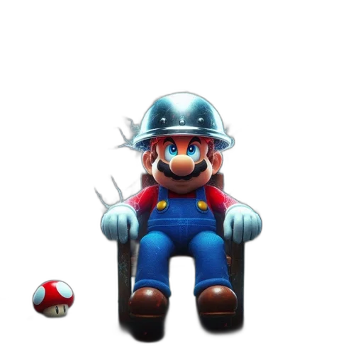 staff, hat, weapon, robot transparent PNG cut-out
