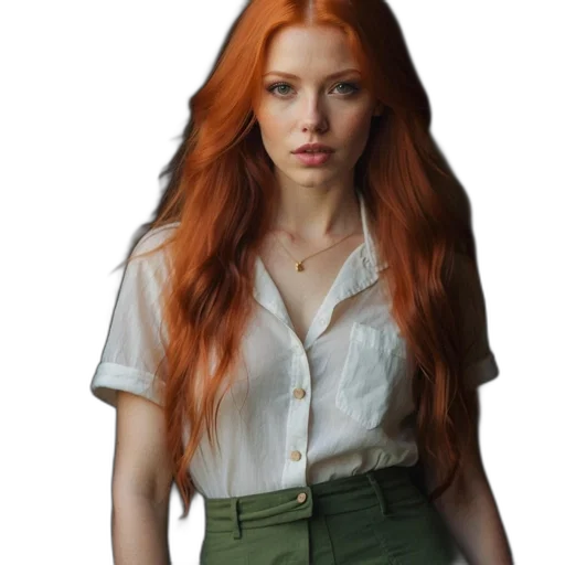 dress, jacket, hair, face transparent PNG cut-out