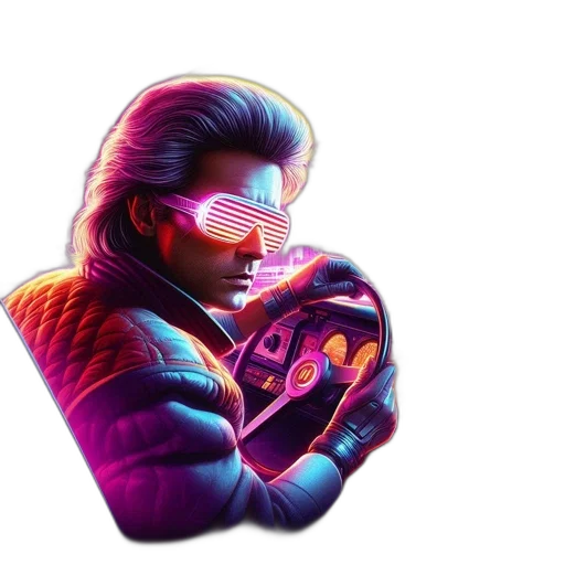 jacket, car, face, robot transparent PNG cut-out