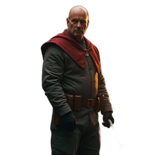 jacket, staff, sword, weapon transparent PNG cut-out