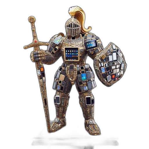 robot, sword, weapon, concept art transparent PNG cut-out