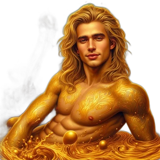 hair, fantasy art, photorealistic, comic book art transparent PNG cut-out