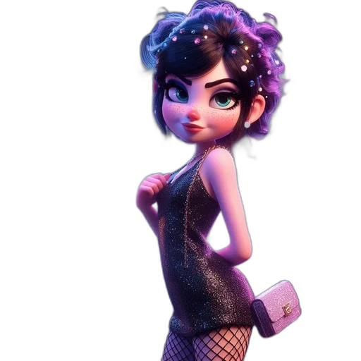 dress, staff, concept art, 3d render transparent PNG cut-out