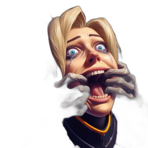 face, mask, staff, creature transparent PNG cut-out