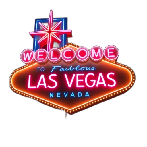 neon lights, las, vegas, neon transparent PNG cut-out