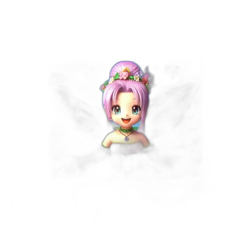 creature, dragon, staff, hair transparent PNG cut-out