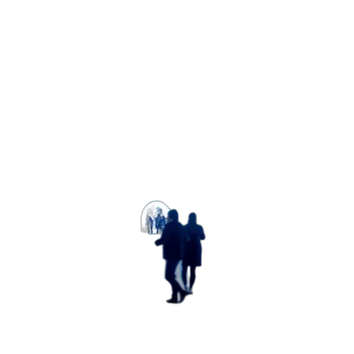 umbrella, jacket, staff, robot transparent PNG cut-out