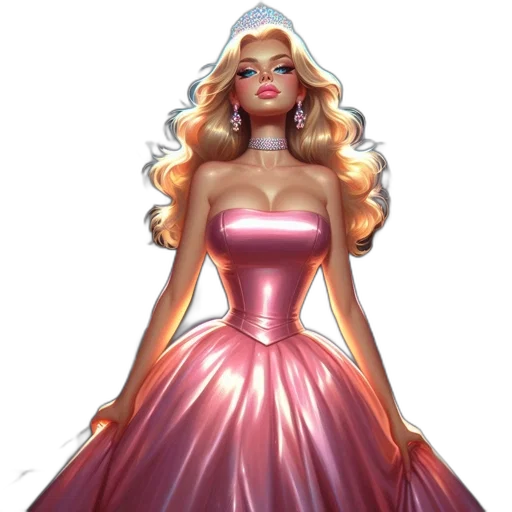 dress, concept art, fantasy art, 3d render transparent PNG cut-out