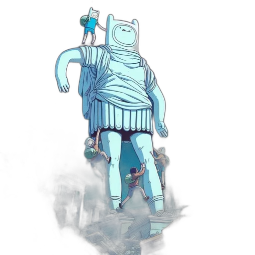 robot, staff, creature, jacket transparent PNG cut-out