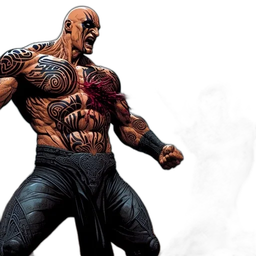 comic book art, concept art, intense, battle transparent PNG cut-out
