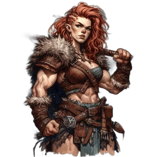 fantasy art, concept art, comic book art, pixel art transparent PNG cut-out