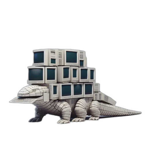 dragon, building, creature, animal transparent PNG cut-out