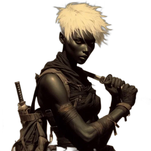 weapon, staff, concept art, cyberpunk transparent PNG cut-out