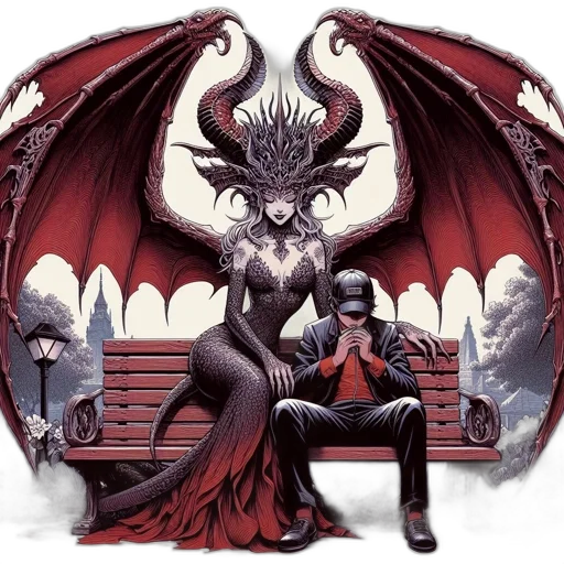 dragon, concept art, fantasy art, comic book art transparent PNG cut-out