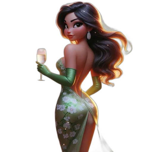 dress, concept art, fantasy art, cartoon transparent PNG cut-out