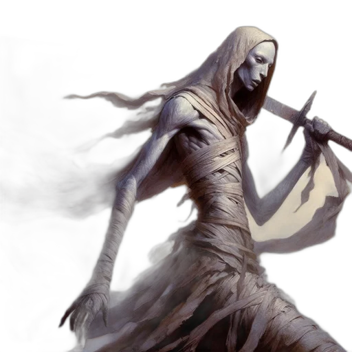 creature, staff, sword, concept art transparent PNG cut-out