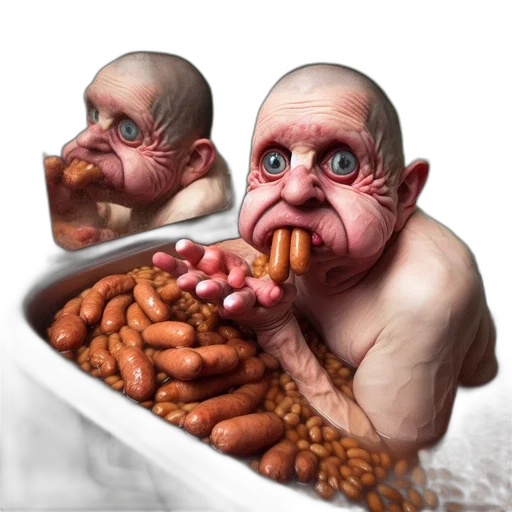 food, creature, face, animal transparent PNG cut-out