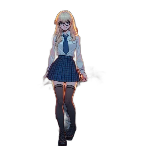 dress, staff, jacket, creature transparent PNG cut-out