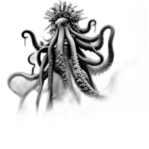 crown, creature, staff, hair transparent PNG cut-out