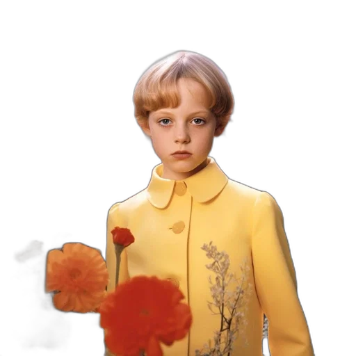 flower, jacket, dress, crown transparent PNG cut-out