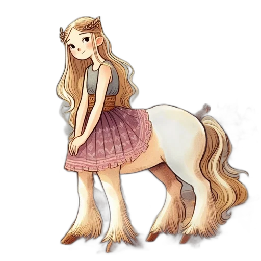 dress, animal, creature, staff transparent PNG cut-out