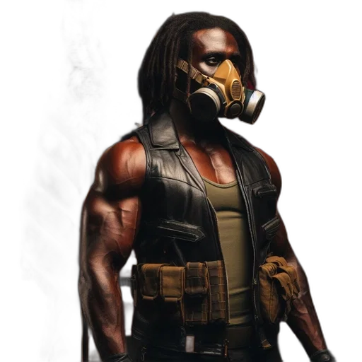 mask, concept art, comic book art, fantasy art transparent PNG cut-out