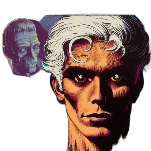 face, mask, robot, creature transparent PNG cut-out