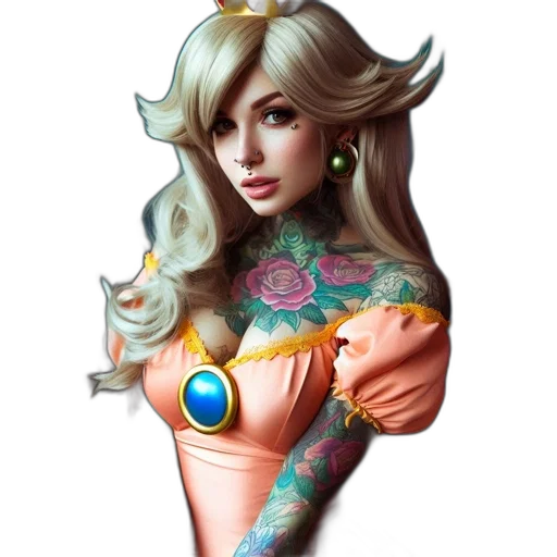 dress, jewelry, fantasy art, concept art transparent PNG cut-out