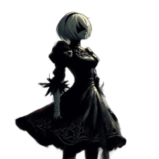 dress, weapon, staff, mask transparent PNG cut-out