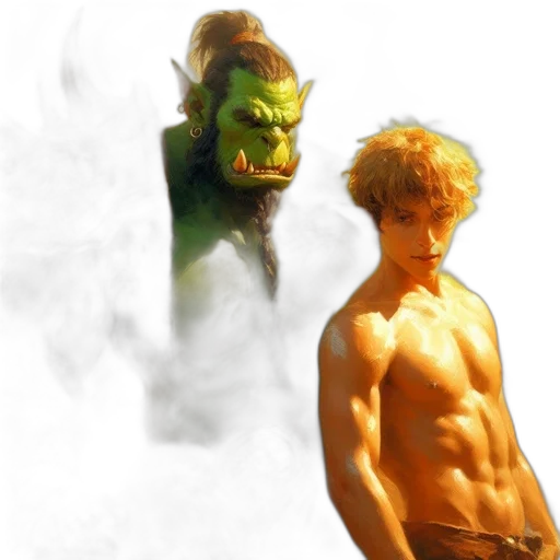 fantasy art, concept art, photorealistic, comic book art transparent PNG cut-out