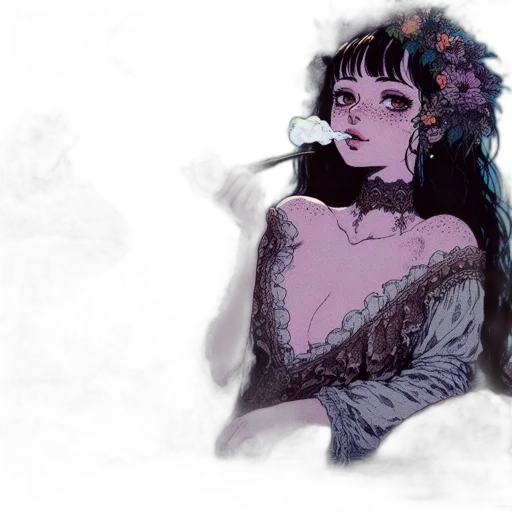 dress, watercolor, concept art, fantasy art transparent PNG cut-out