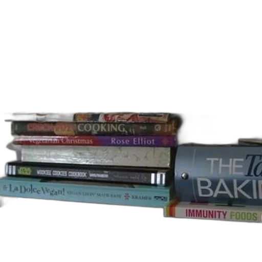 food, stack, cookbooks, including transparent PNG cut-out