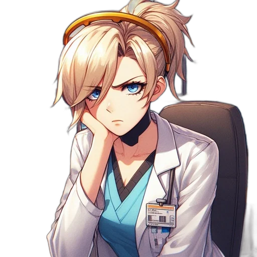staff, face, anime, pixel art transparent PNG cut-out