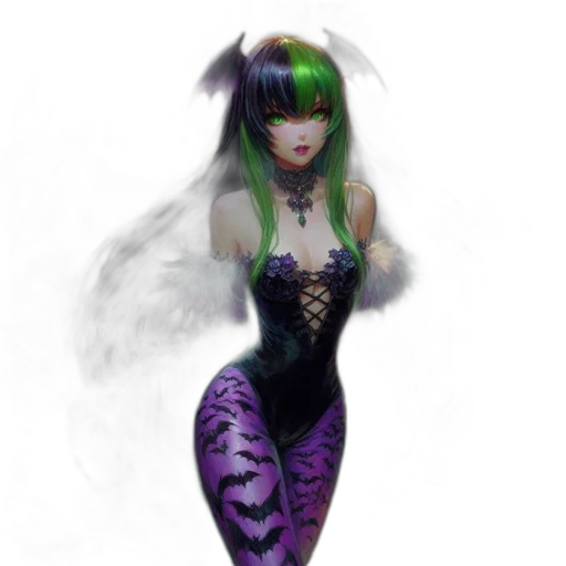 dress, creature, mask, staff transparent PNG cut-out
