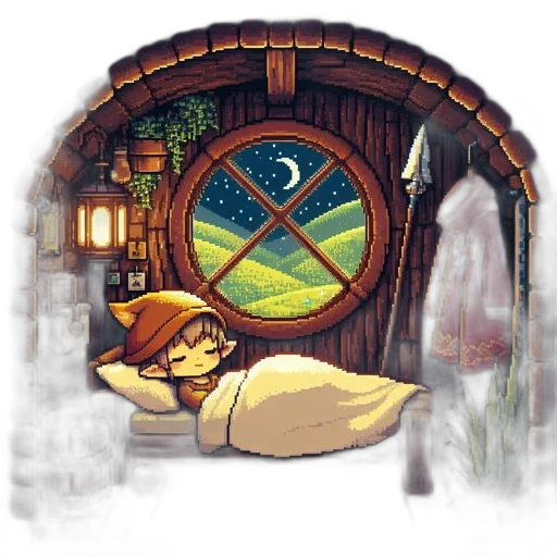 hat, furniture, pixel art, fantasy art transparent PNG cut-out
