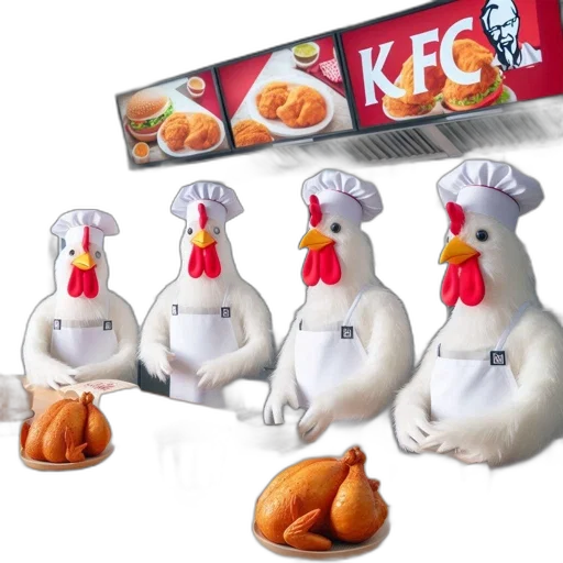 food, animal, 3d render, concept art transparent PNG cut-out