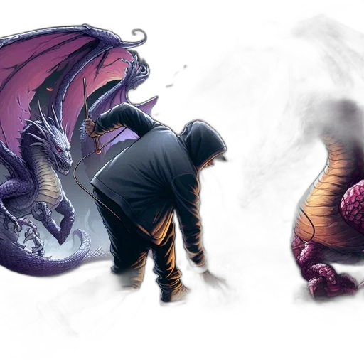 dragon, concept art, fantasy art, comic book art transparent PNG cut-out