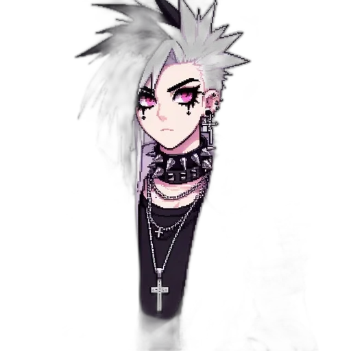 staff, weapon, hair, jewelry transparent PNG cut-out