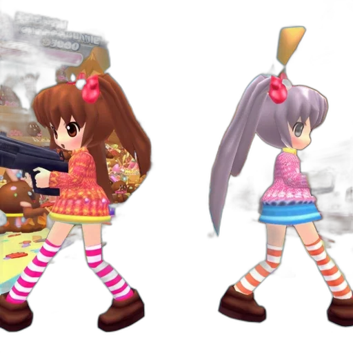 3d render, concept art, pixel art, anime transparent PNG cut-out