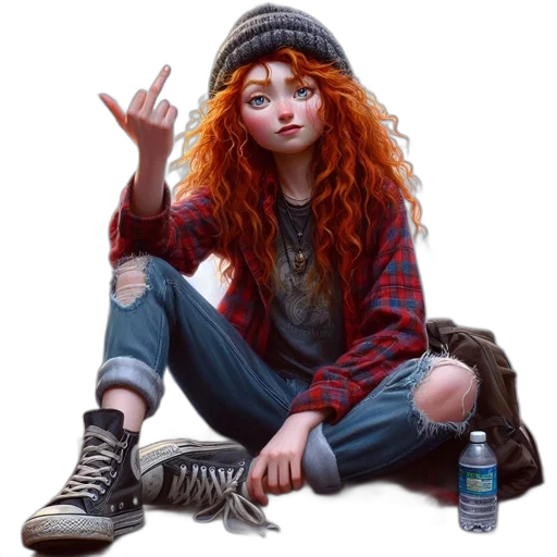 jacket, face, hat, concept art transparent PNG cut-out