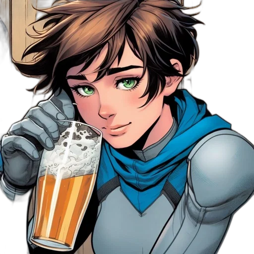 comic book art, cartoon, concept art, anime transparent PNG cut-out