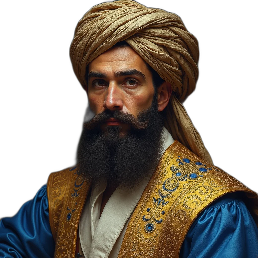 face, crown, staff, oil painting transparent PNG cut-out