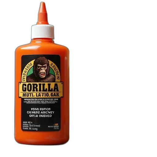 bottle, gorilla, glue, krazy transparent PNG cut-out