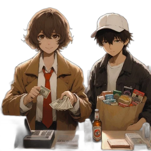 food, jacket, anime, concept art transparent PNG cut-out